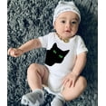 thumbnail image 3 of Spunky Stork Boys Green Cat Eyes Organic Cotton Halloween Top, Sizes Newborn to 16, 3 of 4