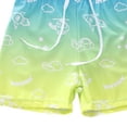 thumbnail image 6 of ATOGUTA Swimsuit for Boys Rash Guard Swimsuit Long Sleeve Bathing Suit Sun Protection Swim Suits Size 1T-10, Yellow, 6 of 6