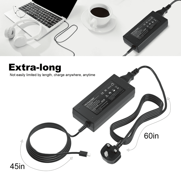 Ursulan 45W Type C USB C Laptop Charger, Universal