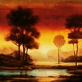 thumbnail image 2 of Thomas, Neil 12x12 Gold Ornate Wood Framed with Double Matting Museum Art Print Titled - Evening Light I, 2 of 4
