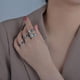 thumbnail image 3 of Anillos Giratorios De Acero Inoxidable De 6 Uds Para Mujeres Y Hombres, Anillos Para Dedos, Luna, Estrella, Dama, Meditación, Preocupación, Anillos Para Aliviar El Estrés Yuarrent AP006628-00, 3 of 6