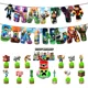 thumbnail image 2 of Juego popular Minecraft, pancarta de cumpleaños, suministros para fiestas, platos de papel de dibujos animados, decoración de fondo, fiesta para niños, 2 of 3
