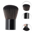 thumbnail image 3 of Unique Bargains 1 Pc Mushroom Head Foundation Brush for Bathroom Gray Aluminum Tube Nylon Hair, 3 of 5