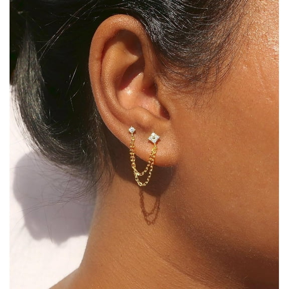 Small Gold H Ie Hoop Earrings Set For Women 14K Real Gold Plated Hypoallergenic Lightweight Earrings For Sensitive Ears Everyday Earrings Sets For Ltiple Piercing Cartilage Hoop Earrings Sta[o2117]