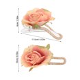 thumbnail image 4 of 6 pinzas de cocodrilo con forma de rosa: broches de rosas mexicanas, alfileres, pinzas para el pelo con diseño floral de cocodrilo, accesorios para mujeres y niñas., 4 of 8