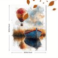 thumbnail image 3 of Qisvanset 12x16 Inch Sailboat Hot Air Balloon Canvas Wall Art, Watercolor Cartoon Art Decor for Kids Bedroom Nursery, 3 of 8