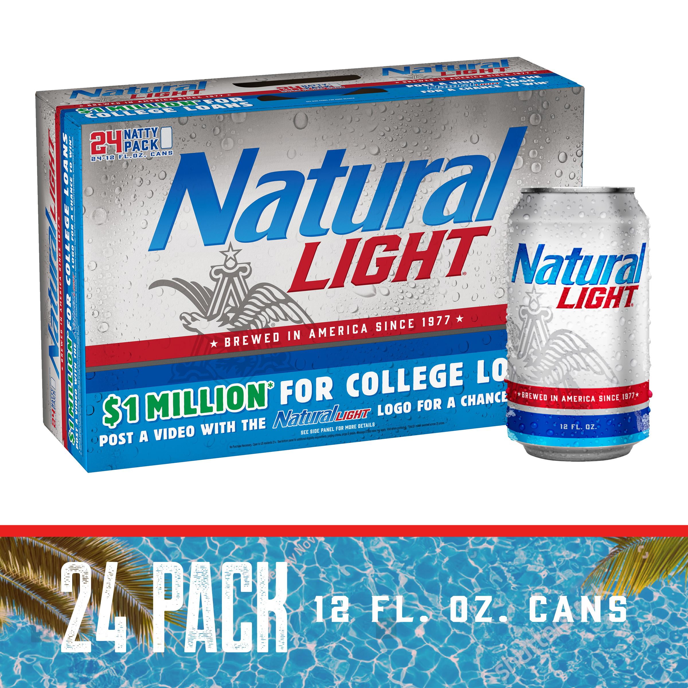 Natural Light Beer, 24 Pack Beer, 12 FL OZ Cans