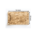 thumbnail image 6 of ChallahGram Oak Wood Cutting Board - 16 x 10 x 2 Inches, 6 of 7