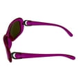 thumbnail image 4 of Ellen Tracy Womens Fuchsia Crystal Plastic Rectangle Sunglass, Smoke Lens 537 3, 4 of 6