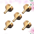 thumbnail image 3 of 5 Pcs Decorative Bottle Funnels Essential Oil Perfume Mini Liquid Toothbrush Holders Suction Cup Funil Pack Small Metal, 3 of 5