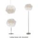 thumbnail image 4 of Pantalla de lámpara colgante de plumas blancas para techo, pantalla no eléctrica con pantalla reducida para sala de estar, comedor, dormitorio, 40 cm, 4 of 5