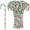 30PCS Green Candy Canes, variant on 30PCS Candy Canes Decorations Plastic Christmas Tree Hanging Ornaments (Red,15cm)