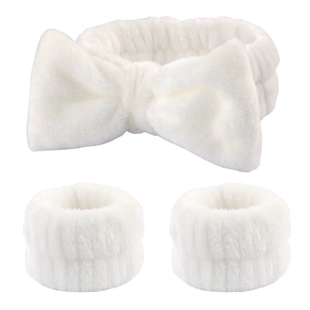 Bonita banda de peluche para lavarse la cara, banda para el cabello, mascarilla de maquillaje, funda a prueba de humedad, artefacto, toalla, anillo para el cabello, cuerda para la cabeza para mujer
