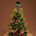 thumbnail image 6 of Bpyeka Christmas Tree Toppers, Large Velvet Hat and Lengthened Bowknot Christmas Tree Decorations Tabletop Ornaments for Holiday Home Decor, 6 of 6