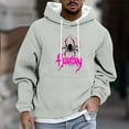 thumbnail image 2 of Flame Print Hoodies for Mens Fleece Long Sleeve Hooded Sweater Casual Warm Relaxed Fit Thermal Shirt with Kangaroo Pocket Casual Fall Outfits Y2K Winter Clothes 2025, 2 of 5