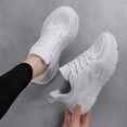 thumbnail image 7 of CHENge Womens on Sneakers Soft Breathable Stability Oil-Resistants Tennis Outdoor Sports Women Running Shoes(White,8.5), 7 of 7