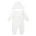 thumbnail image 2 of iiniim Infant Baby Girls Lace Embroidery Romper Sets Long Sleeves Bodysuit Outfit with Hat, 2 of 7