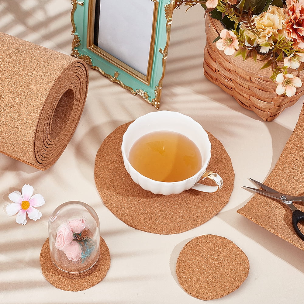 Large Cork Roll 3.3 Yardsx15.7 Inch Cork Board Roll 3mm Thick Cork Board Bulletin Boards Cork Insulation Sheets Multipurpose for Crafts Home