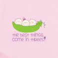 thumbnail image 2 of CafePress - The Best Things Come In Thress! Body Suit - Long Sleeve Cotton Baby Bodysuit, 2 of 4