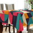 thumbnail image 5 of Yayeee Tablecloths 54" x 54" Rectangle Wrinkle Resistant Party Table Cover, Retro Geometric, 5 of 8