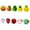 10, variant on Zeiwohndc 10/20/30Pcs Hand Painted Glass Beads Fruit Themed Glass Beads with Hole