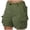 A-Green433, variant on XIAOCHA Womens Side Pocket Cargo Shorts Relaxed Fit Mid Thigh Button Fly Utility Shorts Quick Dry Casual Outdoor Shorts