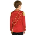 thumbnail image 2 of Aislor Kids Drummer Jacket Royal Embroidered Tassel Shoulder Zip Up Neck with Cross Belt Red 16, 2 of 7