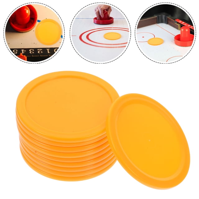 AURARMLET 10pcs Plastic Hockey For Air Hockey Tables For Rooms Smooth Design For Easy Sliding And Fast Action