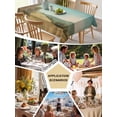 thumbnail image 5 of Turquoise Sky Hills Table Cloth, Vintage Country Landscape Waterproof Tablecloth for Square Tables, Reusable Washable Fabric Table Cover for Restaurant Kitchen Dining Tables 54"x54", 5 of 6