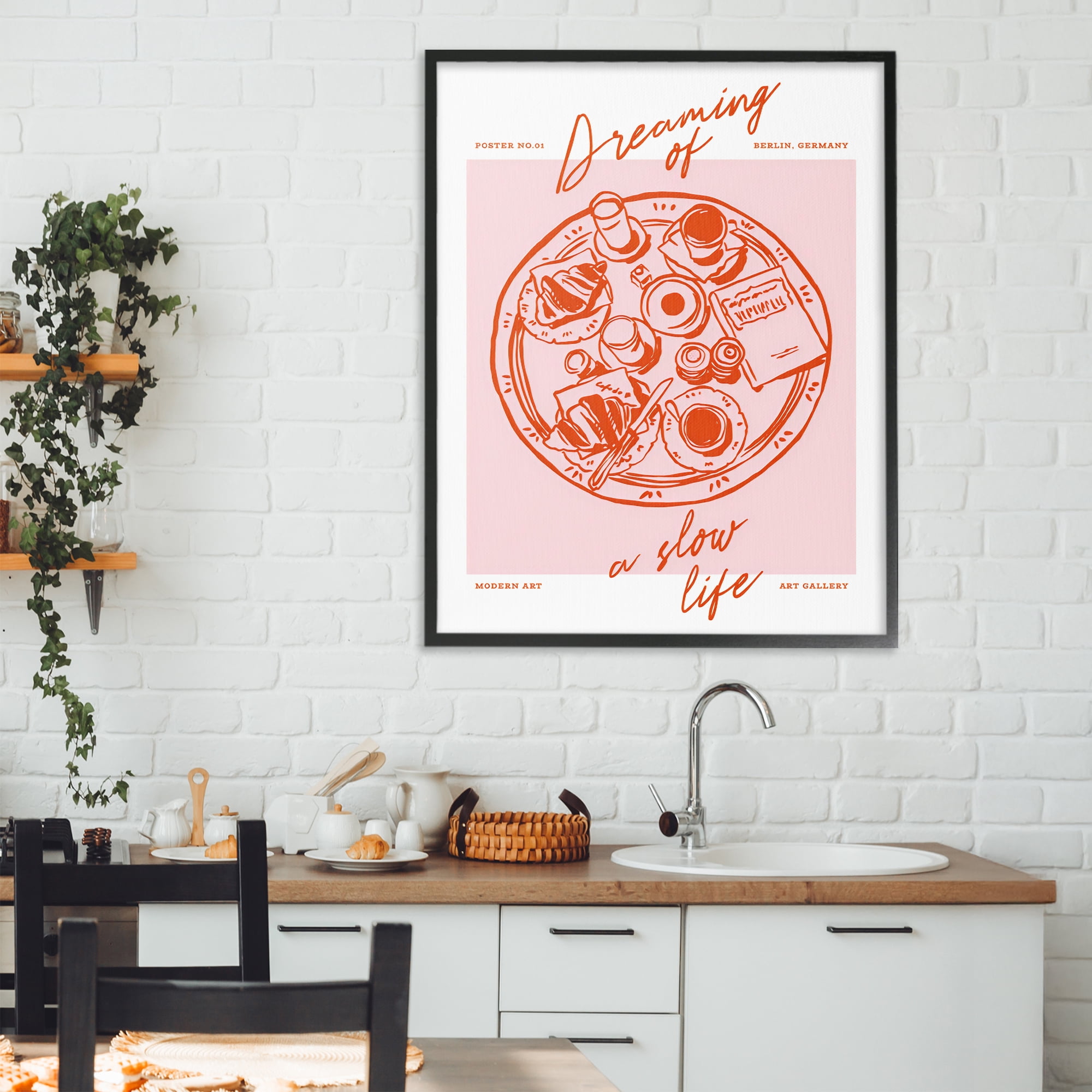 Stupell Industries Dreaming Of A Slow Life Black Framed Giclee Art, design by The Prints Vibe