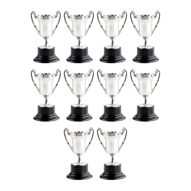 10 piezas de trofeos de premio pequeños, regalos de agradecimiento, copa de premio de recompensa, copa de trofeo, premio Argén