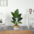 thumbnail image 3 of Nearly Natural 4' Travelers Palm Artificial Tree in Cotton/Jute Planter, 3 of 3