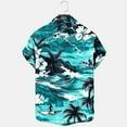 thumbnail image 6 of Awdenio Tshirts Shirts for Men Short Sleeve Button Down Bowling Shirts Retro Summer Tropical Beach Casual Dress Shirt for Men, 6 of 6