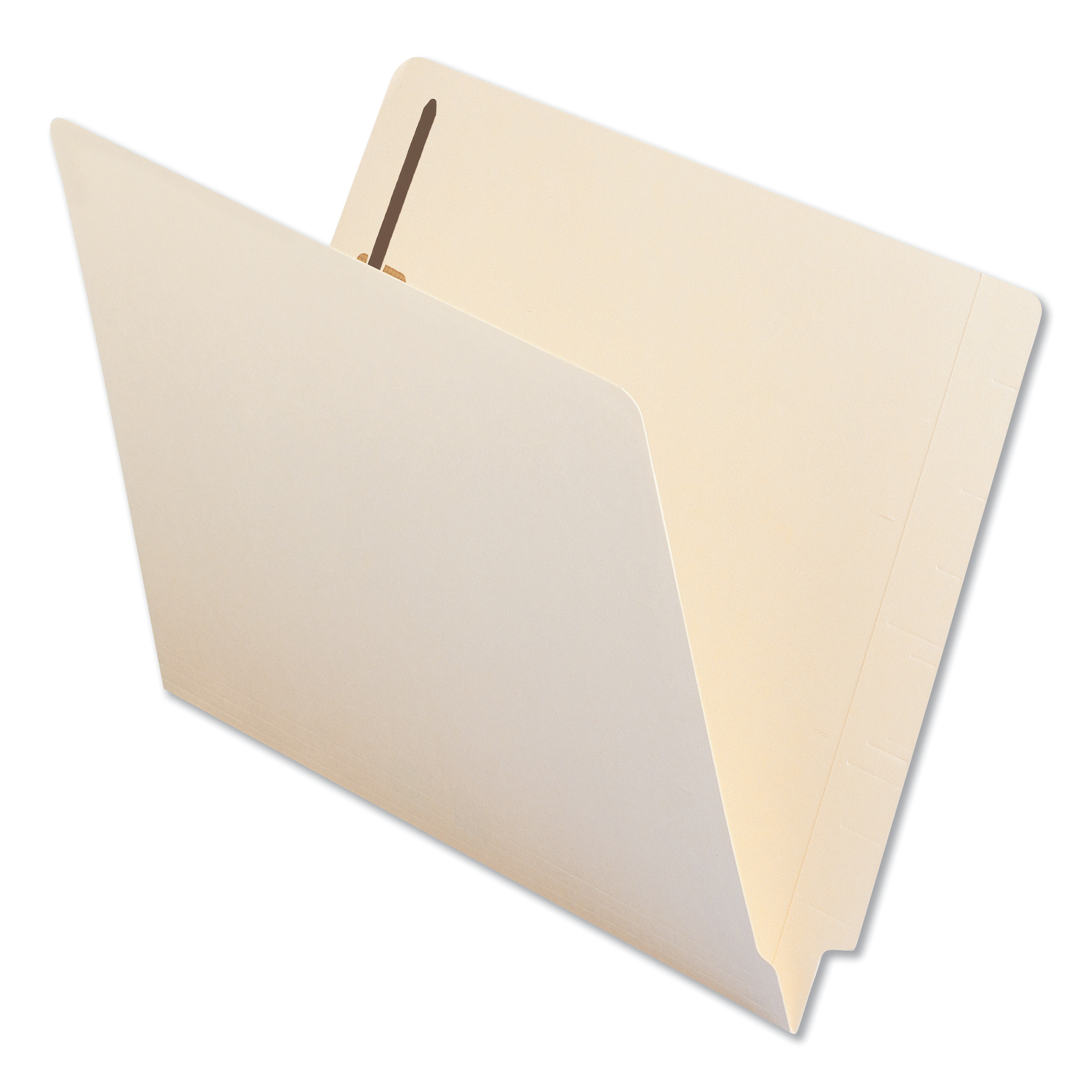 Universal Reinforced End Tab File Folders with One Fastener, Straight