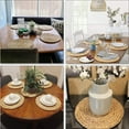 thumbnail image 3 of GenMous & Co.10PCS 13" Woven Placemats Round Rattan Placemats,Natural Hand-Woven Water Hyacinth Placemats,Farmhouse Weave Place Mats,Rustic Braided Wicker Table Mats for Dining Table,Home,Wedding., 3 of 9