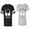 Men Black / Women Heather, variant on World's Greatest Dad Mom Matching Couple Cotton Jerseys (Men Black / Women Black) (Men S / Women S)