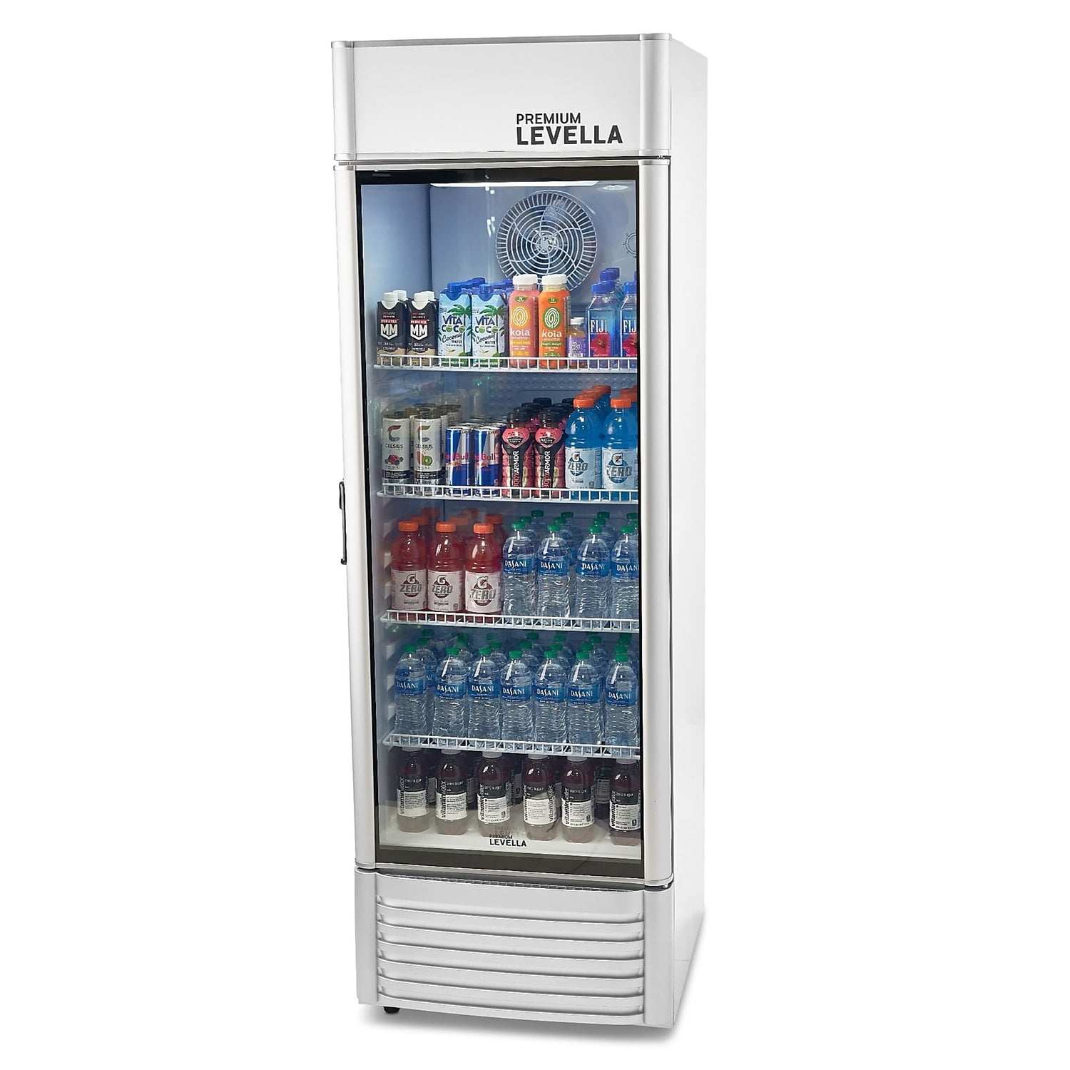 Premium Levella PRF155DX 15.5 cu ft Flat Front Beverage Refrigerator Silver