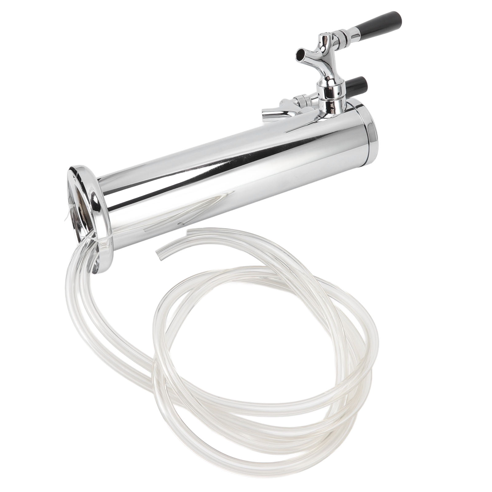Draft Beer Kegerator Tower Stainless Steel Double Beer Tap Faucet for Home Bar Beer Brewing Kegs