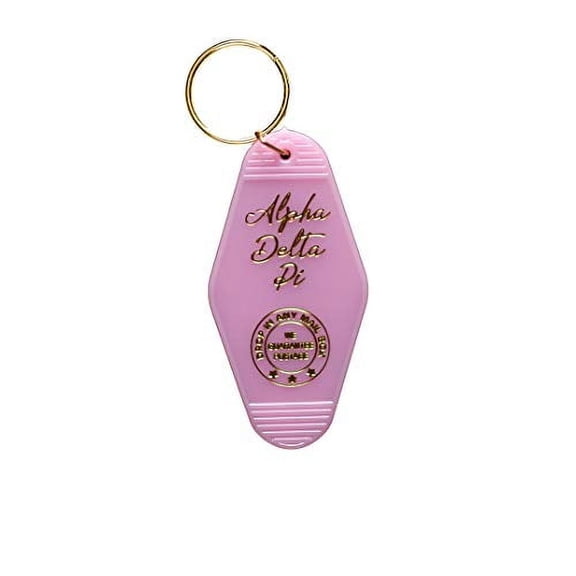 Alpha Delta Pi Vintage Motel Keychain
