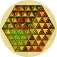 thumbnail image 1 of Ahgly Tapis Rond Lavable en Machine Intérieur Transitionnel Bisque Foncé Marron, 7 Pieds Rond, 1 of 7