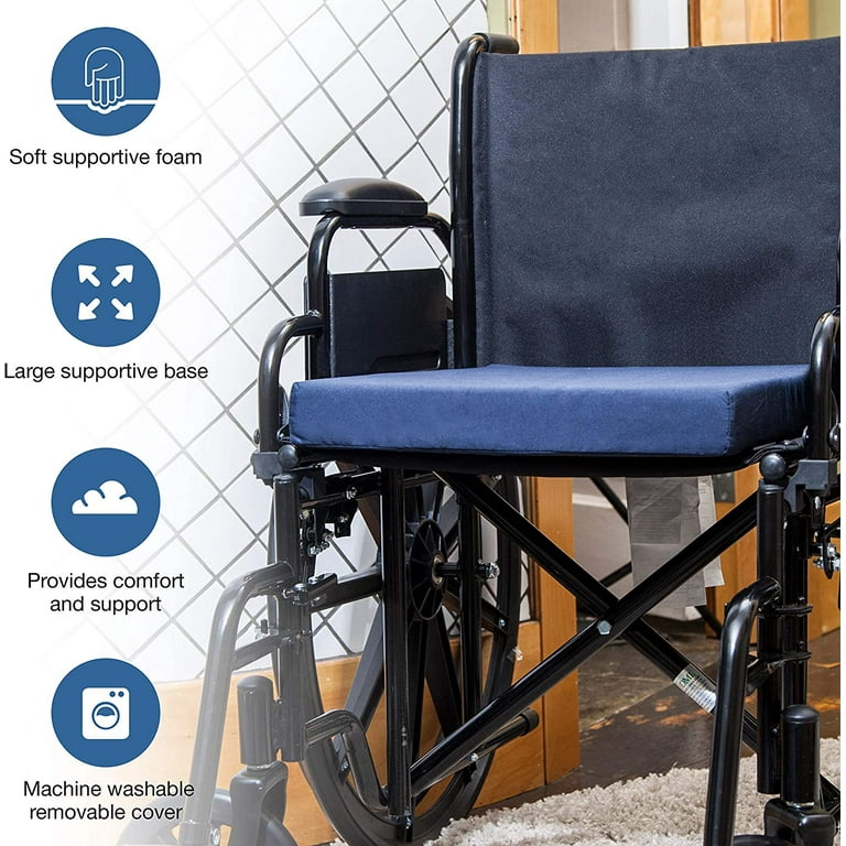 Dmi Foam Seat Cushion 16 W X 18 D X 4 H Inch For Wheelchair Seats  513-7602-2400 : Target