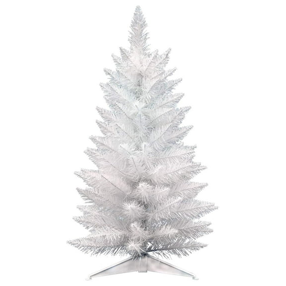 30" White Spruce Pencil Artificial Christmas Tree, Unlit - Faux Spruce Christmas Tree - Seasonal Indoor Home Decor