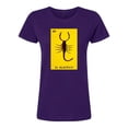 thumbnail image 3 of Playera Blusa de El Alacran De La Loteria Mexicana Tradicion Mexicana Mexico Color Morado Talla Chica Marca Emil SaEs, 3 of 4
