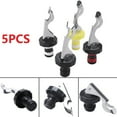 thumbnail image 4 of 5Pcs Stainless Steel Bottle Stopper Wine Bottle Cork Wine Vacuum Sealer, 4 of 6
