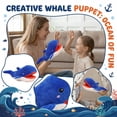 thumbnail image 2 of Creative Whale Hand Puppet Plush, Soft Ocean Animal Interactive Hand Toy For Storytelling , Motor Skills Development & Imaginative Play For Boys, 2 of 6