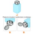 thumbnail image 4 of 10pcs Solvent Alcohol Dispenser 180ml(6oz) Nail Polish Remover Push Down Liquid Dispenser Pump Bottle with Stainless Steel Press Head for Acetone Cleanser Polish Remover, Pink, 4 of 6