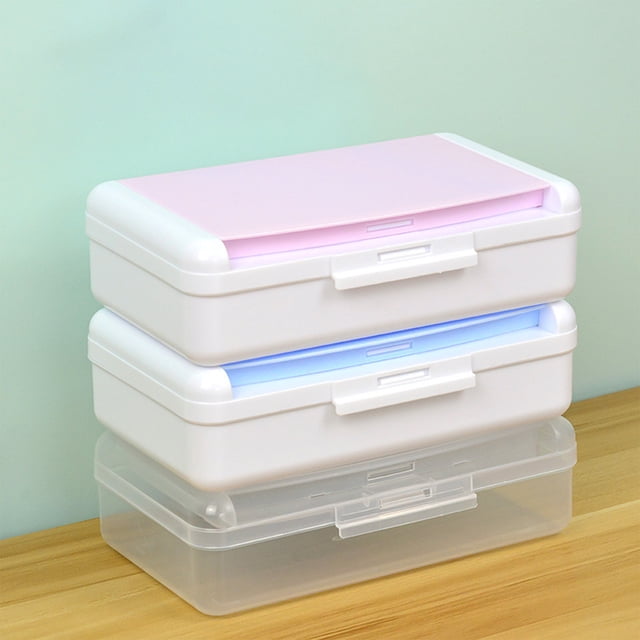 Estuche Doble para Lápices, Organizador de Escritorio, Caja Organizadora de Papelería, Estuche Especial para Estudiantes, Caja para Pinceles, Caja de Papelería Gruesa de Gran Capacidad.
