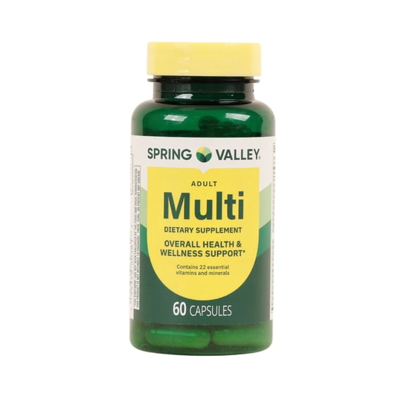Spring Valley Adult Multivitamin Capsules; 60ct, 30 Day Supply