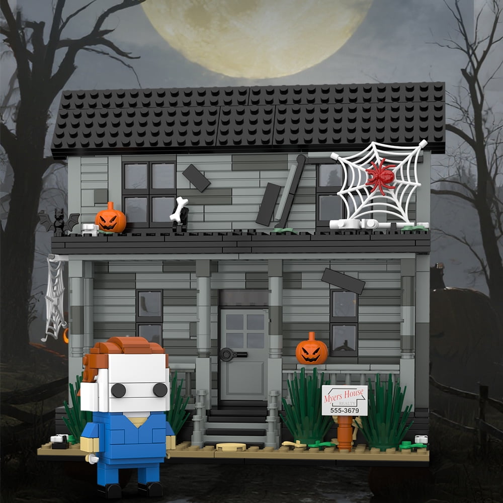 Horror Movie Halloween Building Blocks Kits,Collectible Figure & House Set, Collectible Creative Toy, Great Halloween Christmas Birthday Gift for Friends/Fans