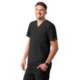 thumbnail image 6 of Adar Addition Scrubs for Men - Modern Multi Pocket V-Neck Scrub Top - A6010 - Eggplant - M, 6 of 8